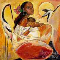 Sunshine Mother and Child by Shijun Munns