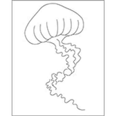 Watercolor Jellyfish - Reusable Pattern