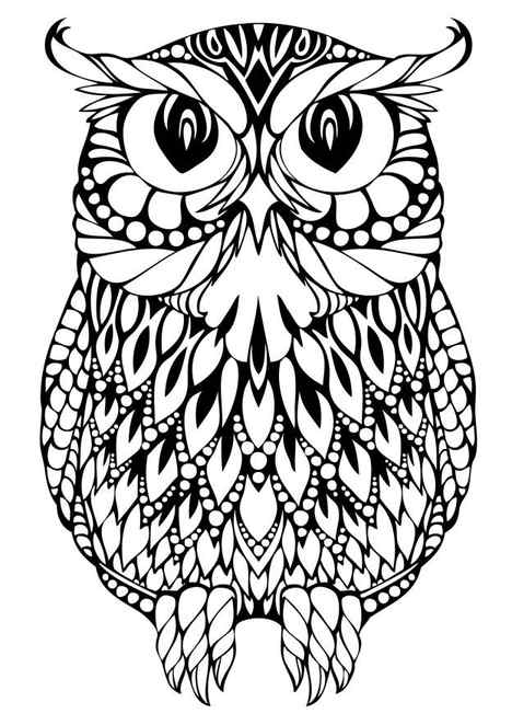 Owl Coloring Page Free Printable
