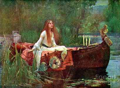 Wall Art - Drawing - The Lady Of Shalott, 1888 1923.artist by Print Collector