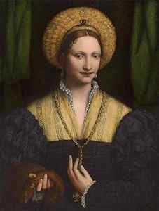 Wall Art - Drawing - Portrait of a Lady art by Bernardino Luini Italian c