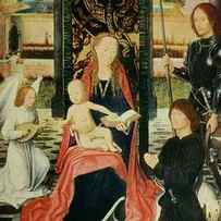 Virgin and Child with Donor and St George by Hans Memling