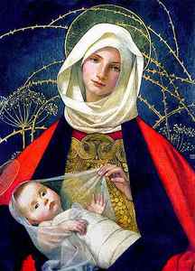 Wall Art - Painting - Madonna and Child by Marianne Stokes