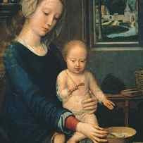 Madonna and Child with the Milk Soup by Gerard David