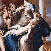 Madonna and Child with Angels by Parmigianino