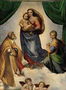 Wall Art - Painting - The Sistine Madonna by Raphael