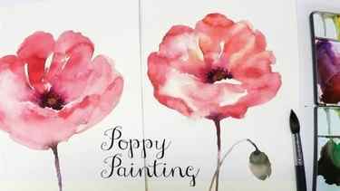 Read more about the article How to, Poppy Watercolor Painting by Jay Lee