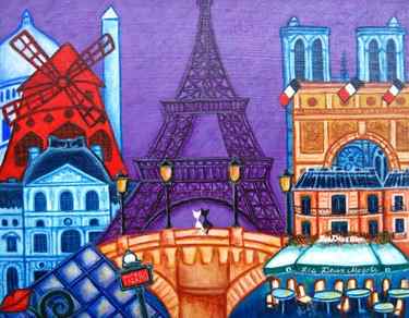 Paintings of Paris, Europe, travel art