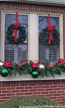 Window Bow Christmas Decorations 