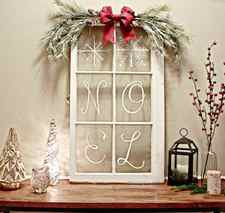 Farmhouse Window Pane Christmas Decoration