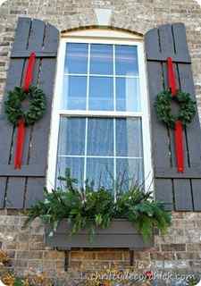 ecorating Window Shutters for Christmas
