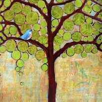Boughs in Leaf Tree of life by Blenda Studio