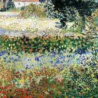 Garden in Bloom by Vincent Van Gogh