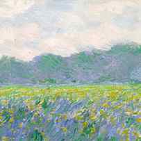 Field of Yellow Irises at Giverny by Claude Monet