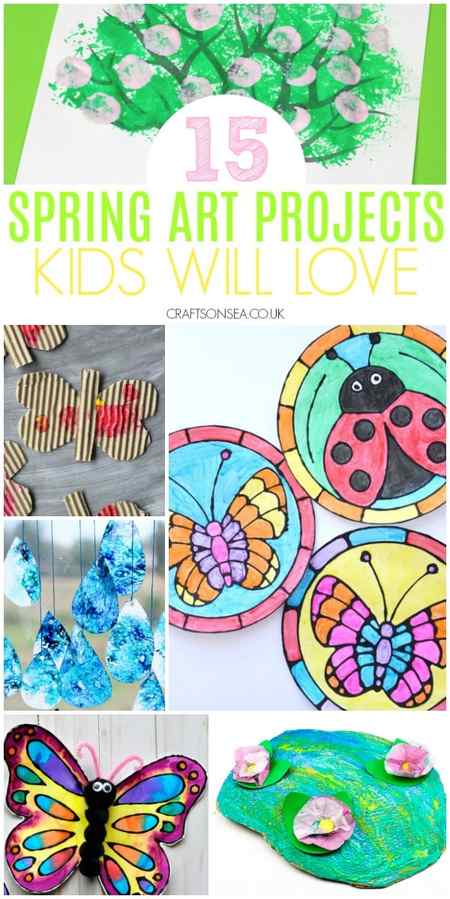 spring art projects for kids classroom and preschool butterflies weather flowers