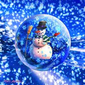 Wall Art - Painting - Frosty the Snowglobe by Robin Moline