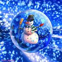 Frosty the Snowglobe by Robin Moline