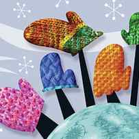 6states Peace On Earth Mittens by Margaret Wilson