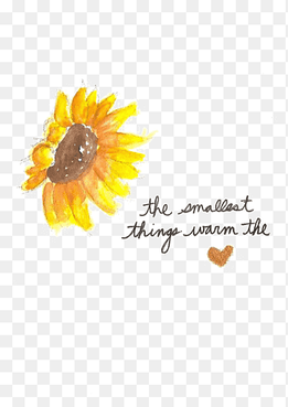 Quotation Saying Artistic inspiration Life Love, sunflower, english, painted png thumbnail