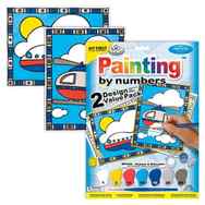 My First Paint by Numbers (Set of 2) - AirPlane & Helicopter (Ages 4+) - Art Academy Direct