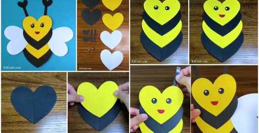 heart-shaped-bee-craft-kids-tutorial/