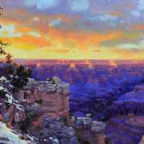 Grand Canyon Winter Sunset by Gary Kim