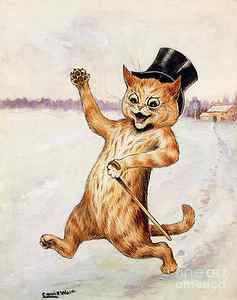 Wall Art - Painting - Top Cat by Louis Wain