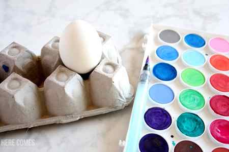 watercolor easter eggs tutorial