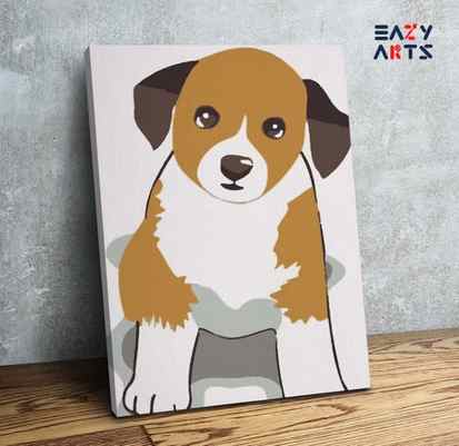 Innocent Dog Sitting Paint By Numbers kit