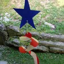 Patriotic Paper Plate Wind Catcher 4th of July craft for kids