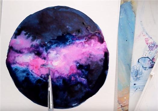 painting-mini-watercolor-nebulas-with-the-variegated-wash-technique-step3