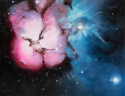 Nebula painting by Pilar Gogar