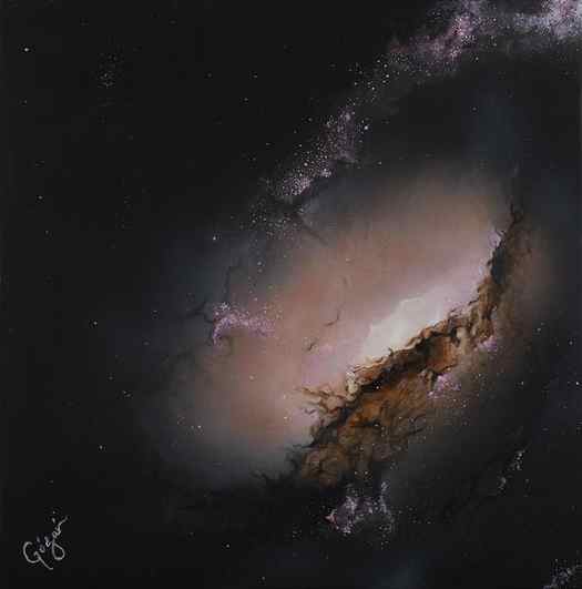 Galaxy painting by Pilar Gogar