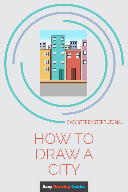 How to Draw a City | Share to Pinterest