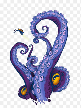Octopus Tentacle, Tenticles, purple, ocean png thumbnail