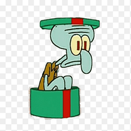 Squidward Tentacles Patrick Star Sandy Cheeks Animation, Lovely octopus gift box, love, television png thumbnail