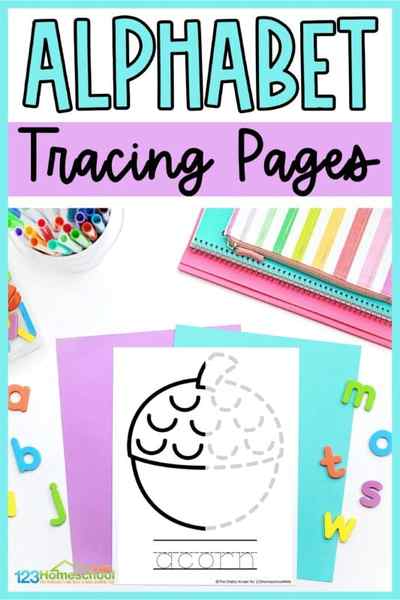 Do your learners need some extra fine motor practice and some practice in their beginning sounds? Then these trace the picture pages are the perfect tracing pictures worksheets for your learners fine motor skills. Practice tracing, coloring and handwriting all in this one printable tracing pictures worksheet set and get your learners excited about learning their beginning sounds as well! Simply print the free printable tracing pictures and give it to your preschool, pre-k, kindergarten, and first graders to work on those muscles in their fingers with this fun printable alphabet worksheets with pictures.