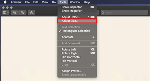 how to enlarge a picture for printing in preview adjust size