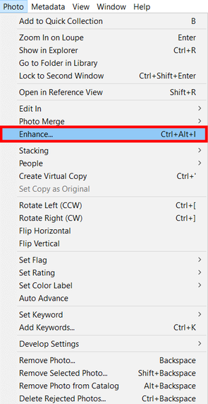 how to enlarge a picture for printing in lightroom enhance