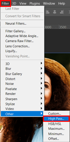 how to enlarge a picture for printing in photoshop high pass