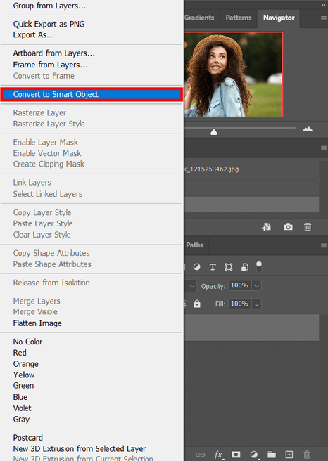 how to enlarge a picture for printing in photoshop convert to smart object