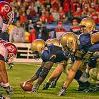 On the Goal Line - Notre Dame vs Utah by Mountain Dreams