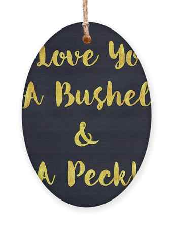 I love you a bushel and a peck golden sentiment art by Tina Lavoie