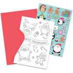 Colour Your Own Christmas Cards: Pack of 6