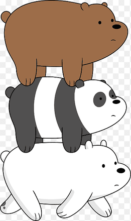 three bears illustration, We Bare Bears: We Go Everywhere Handbook Giant panda DVD Cartoon Network, bears, television, white png thumbnail