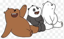 We Bear Bears, Polar bear Giant panda Grizzly bear Cartoon Network, bears, mammal, animals png thumbnail