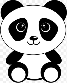 Giant panda Bear, panda, white, animals png thumbnail