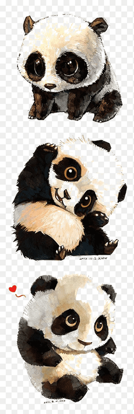 Tibetan Mastiff Giant panda Bear Red panda Cuteness, panda, Panda illustration, carnivoran, head png thumbnail