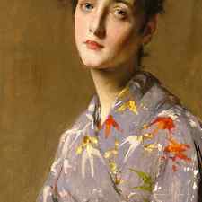 Girl in a Japanese Costume by William Merritt Chase