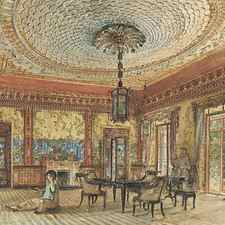 The Japanese Salon, Villa Hugel, Hietzing, Vienna by Rudolf von Alt